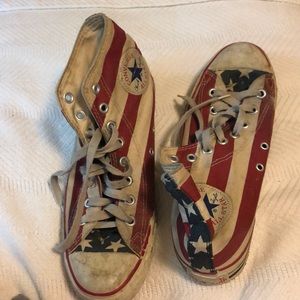 Converse all star high top American flag shoes